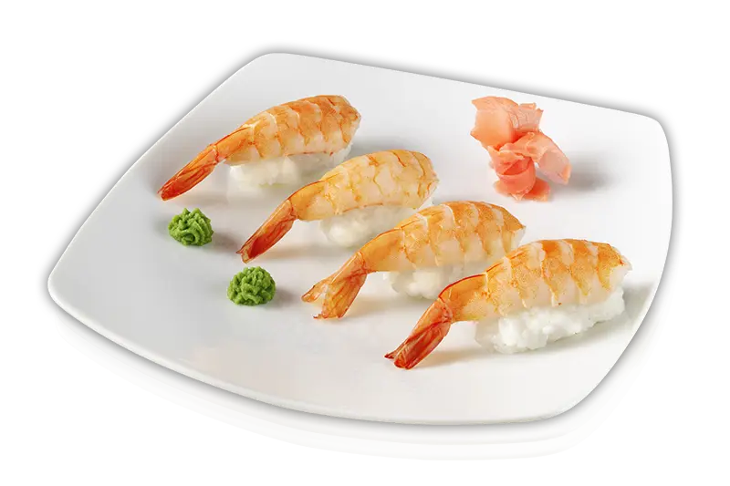 Nigiri sushi s krevetou